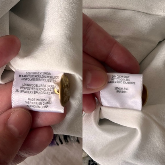 Leyden Tweed Houndstooth Raw Edge Skirt XS Multi - Picture 15 of 15